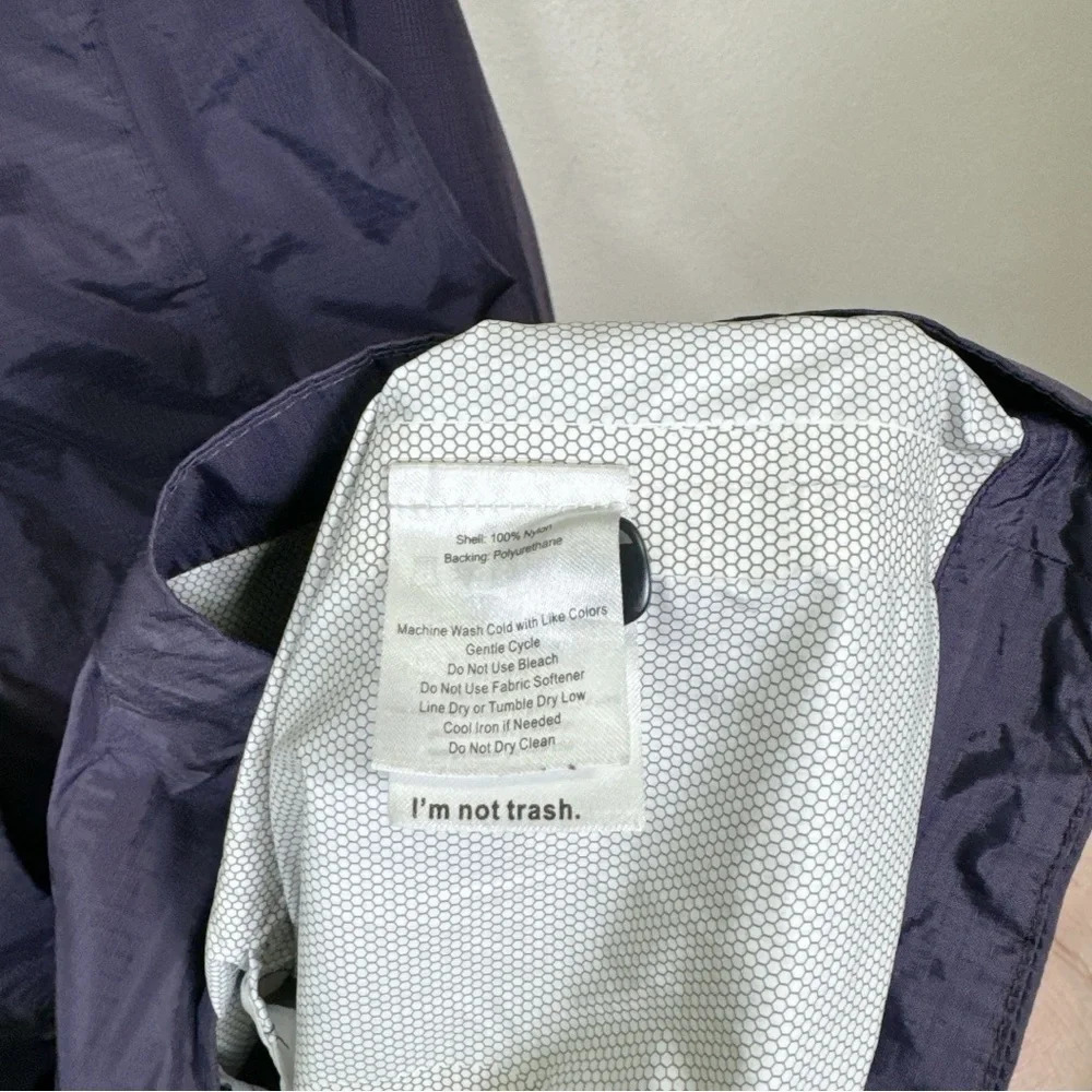 GoLite Womens Size Xsmall Purple Hooded Windbreaker Outdoor Belted Jacket - Picture 12 of 15